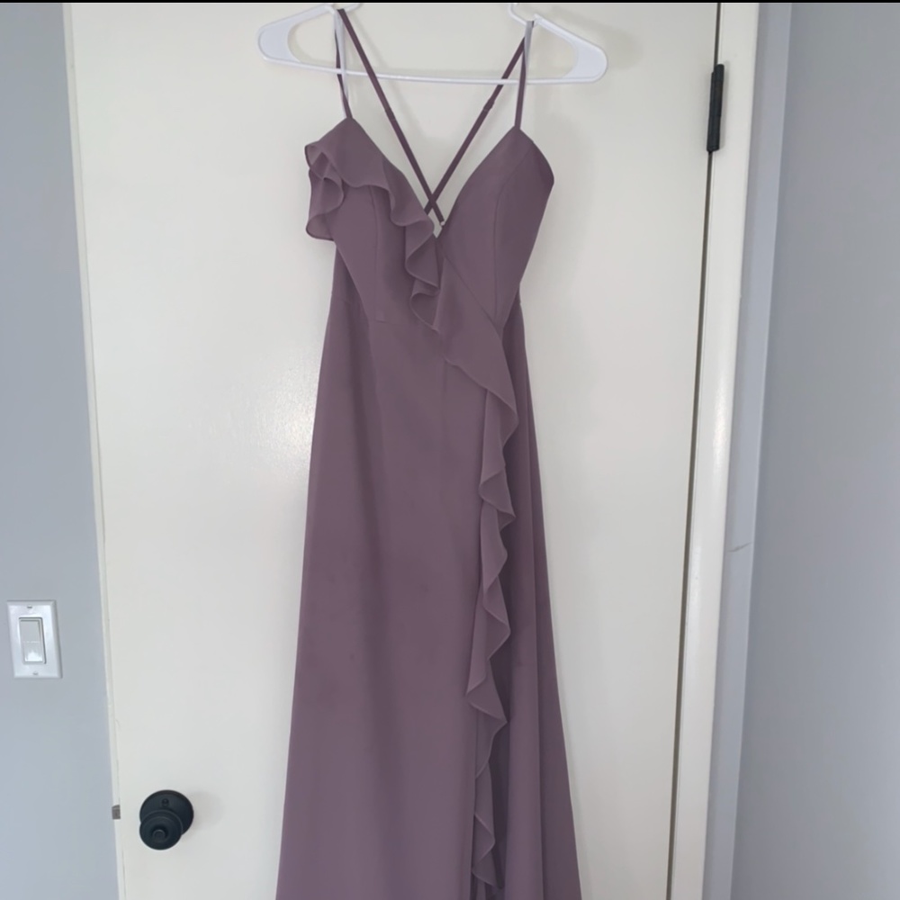 Paloma Chiffon maxi dress my revelry size 2 wisteria